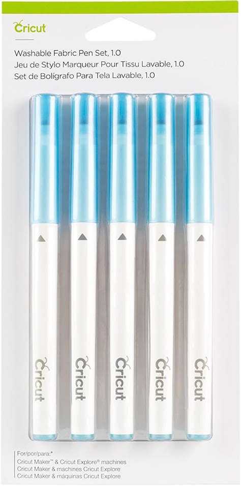 Cricut Explore + Maker Washable Fabric Pen; One Washable Fabric Pen, 1.0 tip; Makes instructional markings on sewing patterns and embroidery lines on cotton-based fabric; Ideal for fabric crafts and creating baby and children’s clothing, tote bags, hats, accessories, and more! Use with Cricut® Maker machine